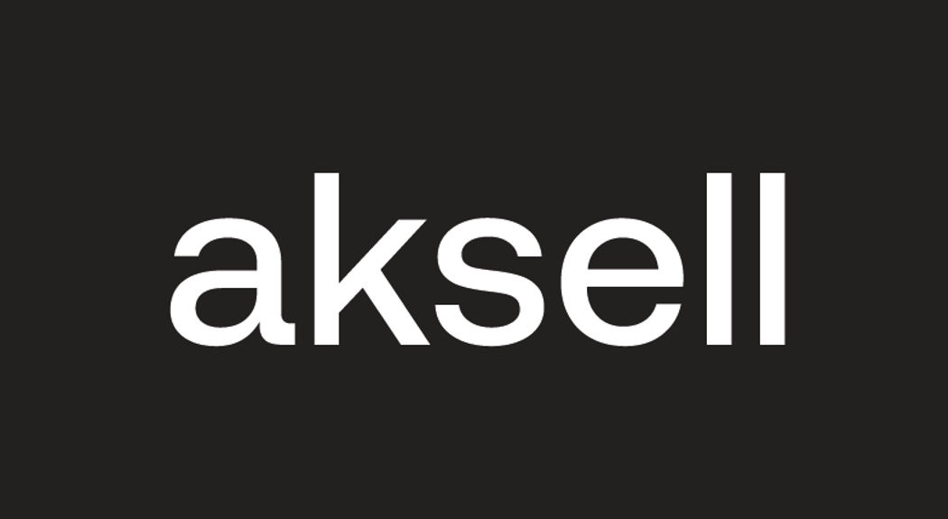 Aksell Logo Negativ
